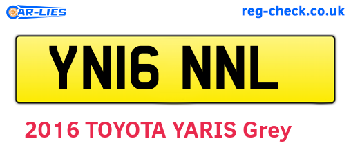 YN16NNL are the vehicle registration plates.