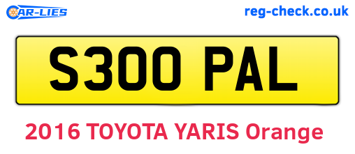 S300PAL are the vehicle registration plates.