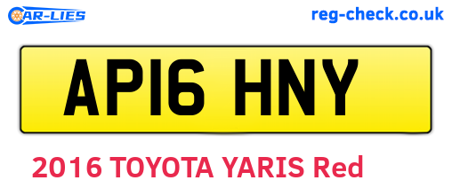 AP16HNY are the vehicle registration plates.