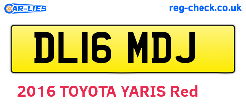 DL16MDJ are the vehicle registration plates.