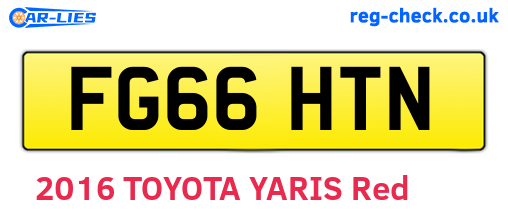 FG66HTN are the vehicle registration plates.