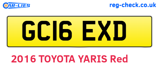 GC16EXD are the vehicle registration plates.