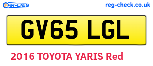 GV65LGL are the vehicle registration plates.