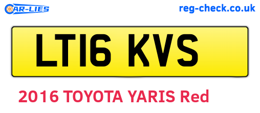 LT16KVS are the vehicle registration plates.