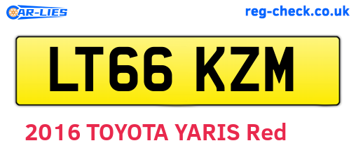 LT66KZM are the vehicle registration plates.