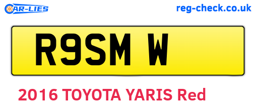 R9SMW are the vehicle registration plates.