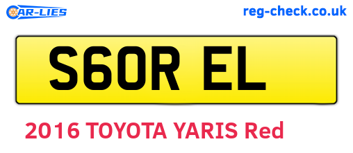S60REL are the vehicle registration plates.
