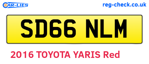 SD66NLM are the vehicle registration plates.