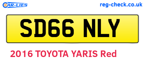 SD66NLY are the vehicle registration plates.