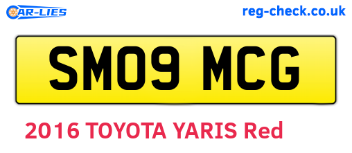 SM09MCG are the vehicle registration plates.