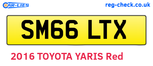 SM66LTX are the vehicle registration plates.
