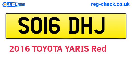 SO16DHJ are the vehicle registration plates.