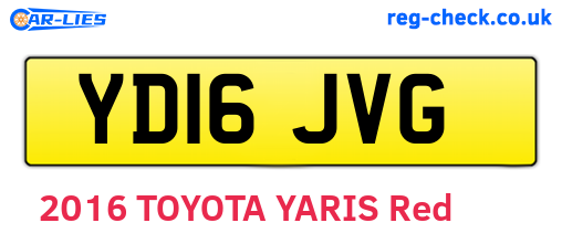YD16JVG are the vehicle registration plates.
