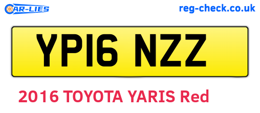 YP16NZZ are the vehicle registration plates.