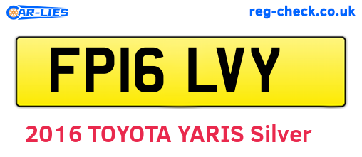 FP16LVY are the vehicle registration plates.