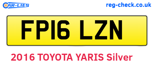 FP16LZN are the vehicle registration plates.