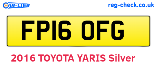 FP16OFG are the vehicle registration plates.