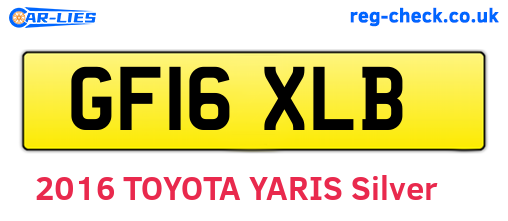 GF16XLB are the vehicle registration plates.