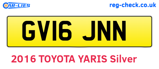 GV16JNN are the vehicle registration plates.