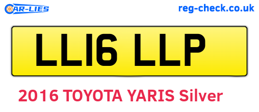 LL16LLP are the vehicle registration plates.