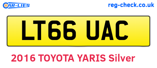 LT66UAC are the vehicle registration plates.