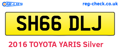 SH66DLJ are the vehicle registration plates.