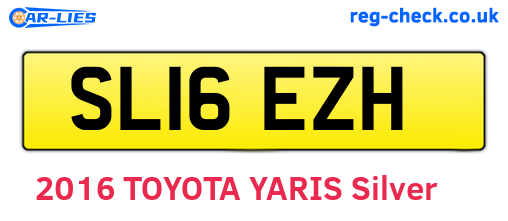 SL16EZH are the vehicle registration plates.