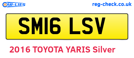 SM16LSV are the vehicle registration plates.