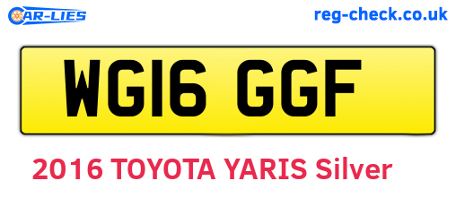 WG16GGF are the vehicle registration plates.
