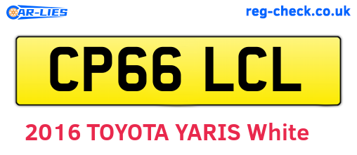 CP66LCL are the vehicle registration plates.