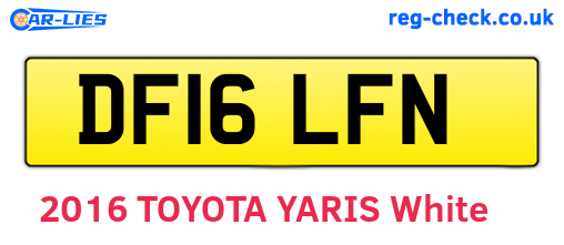 DF16LFN are the vehicle registration plates.