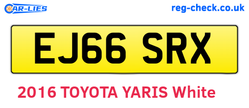 EJ66SRX are the vehicle registration plates.