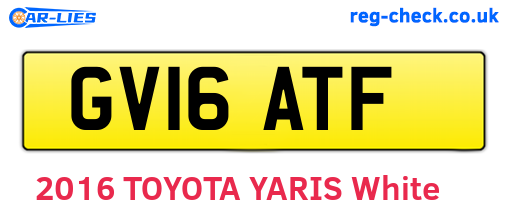 GV16ATF are the vehicle registration plates.