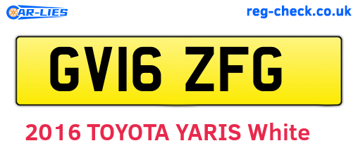 GV16ZFG are the vehicle registration plates.