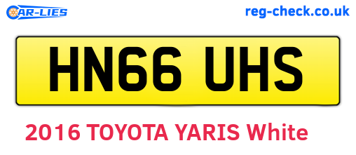 HN66UHS are the vehicle registration plates.