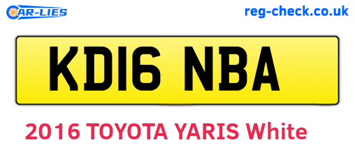 KD16NBA are the vehicle registration plates.