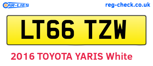 LT66TZW are the vehicle registration plates.