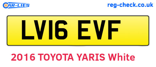 LV16EVF are the vehicle registration plates.