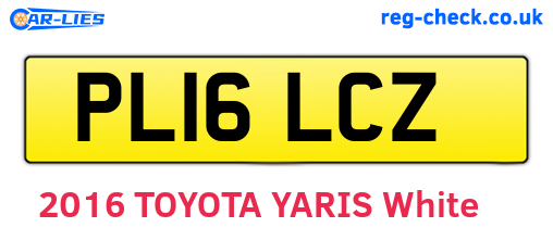 PL16LCZ are the vehicle registration plates.