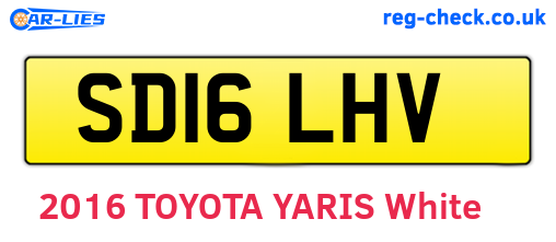 SD16LHV are the vehicle registration plates.