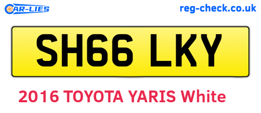 SH66LKY are the vehicle registration plates.