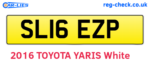 SL16EZP are the vehicle registration plates.