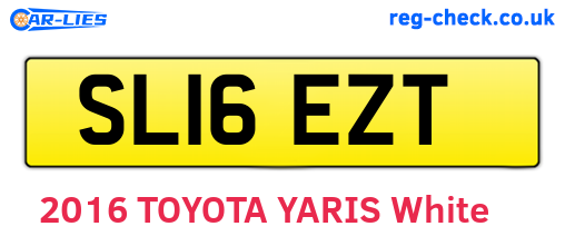 SL16EZT are the vehicle registration plates.