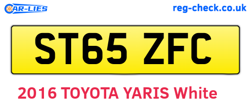ST65ZFC are the vehicle registration plates.