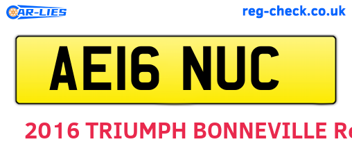 AE16NUC are the vehicle registration plates.