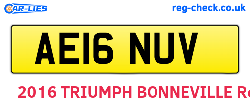 AE16NUV are the vehicle registration plates.