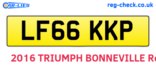 LF66KKP are the vehicle registration plates.