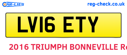 LV16ETY are the vehicle registration plates.