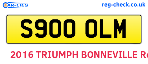 S900OLM are the vehicle registration plates.