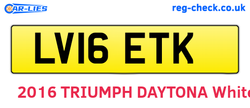 LV16ETK are the vehicle registration plates.